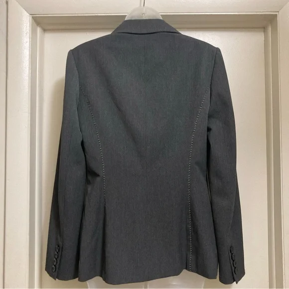 Classiques Entier Woman Grey Three Button Jacket Blazer - Picture 7 of 11